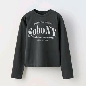 Zara Kids Gray Long Sleeve Tee